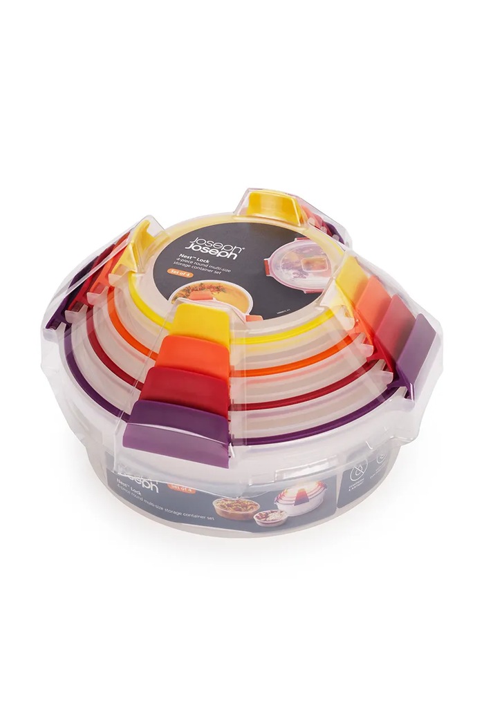 Joseph Joseph zestaw pojemników do przechowywania z pokrywkami Nest Lock 1,6 / 0,67 / 0,38 L 4-pack 1000015 multicolor AA00