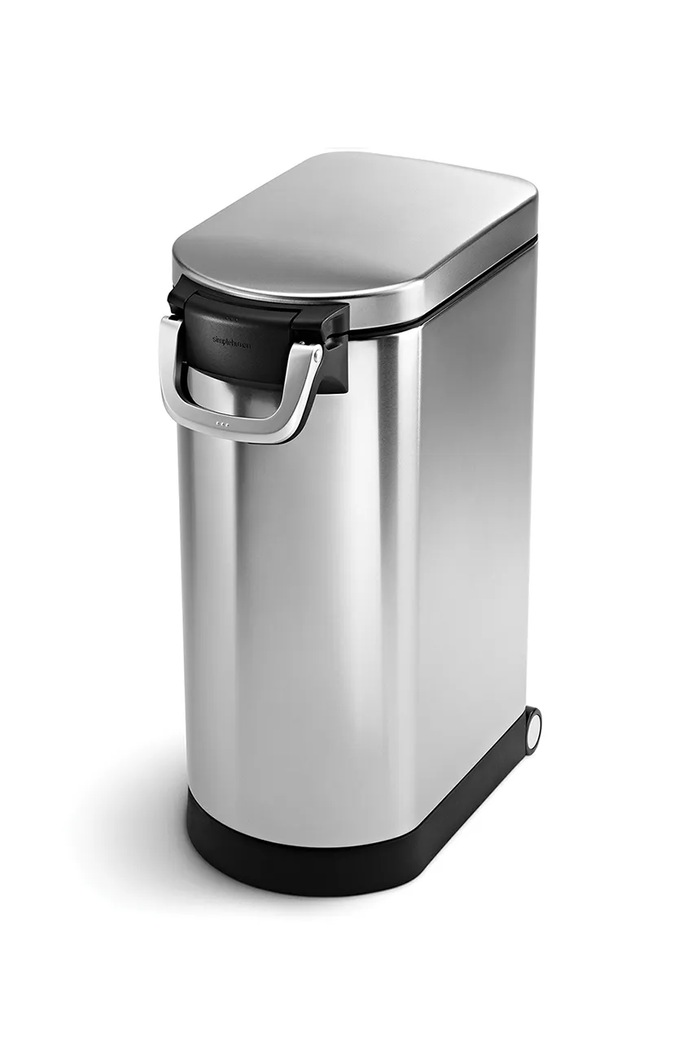 Lifestyle Simplehuman recipient hrană pentru animale de companie XL / 35 L CW1889 gri