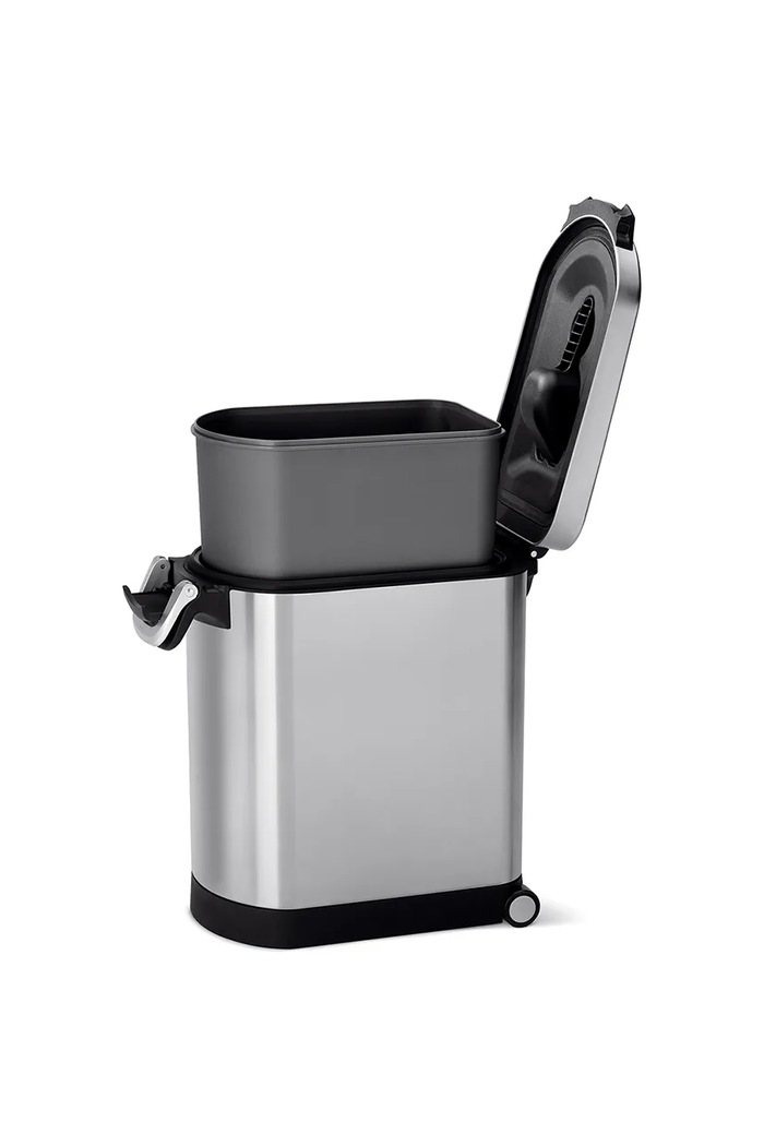 Simplehuman recipient hrană pentru animale de companie 25 L gri CW1887