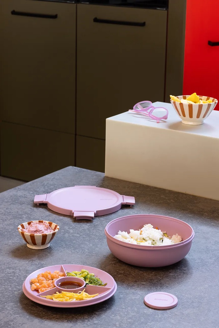 Brabantia obedár na jedlo z plastu 1,3 l ružová 241901