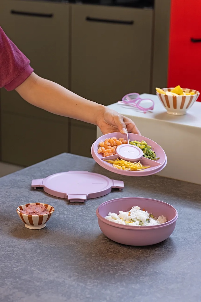 Brabantia obedár na jedlo z plastu 1,3 l 241901 ružová