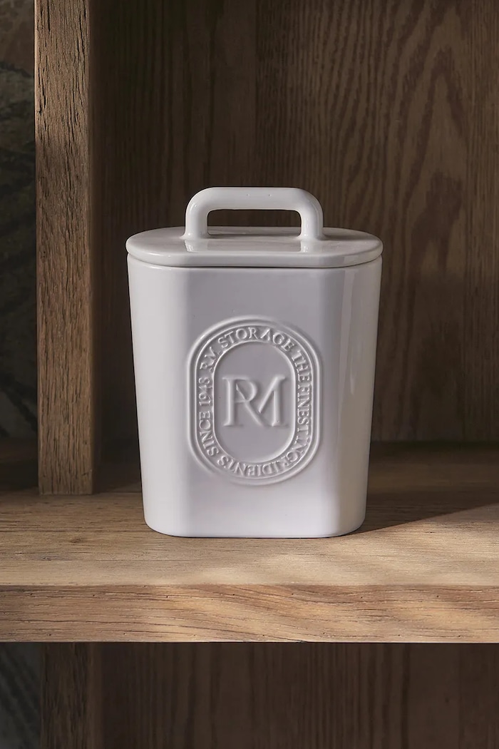 Riviera Maison Pojemnik z pokrywką z porcelany 15 x 13 x 20 cm 577740 beżowy AA00