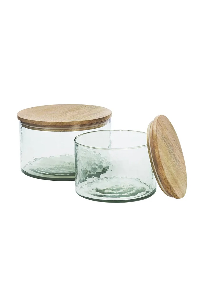 Madam Stoltz posoda za suha živila iz stekla 20 x 13 cm EV.32602 rjava AA00