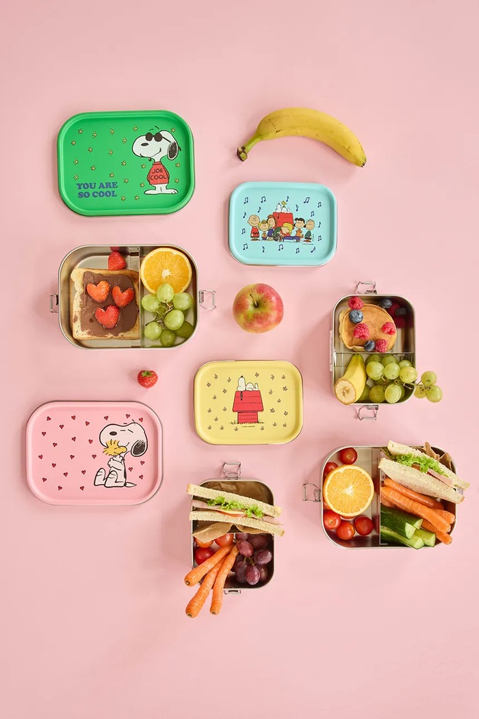 Rice lunchbox ze stali nierdzewnej 16,5 x 6 x 21 cm multicolor STLUN.LSNOOPI
