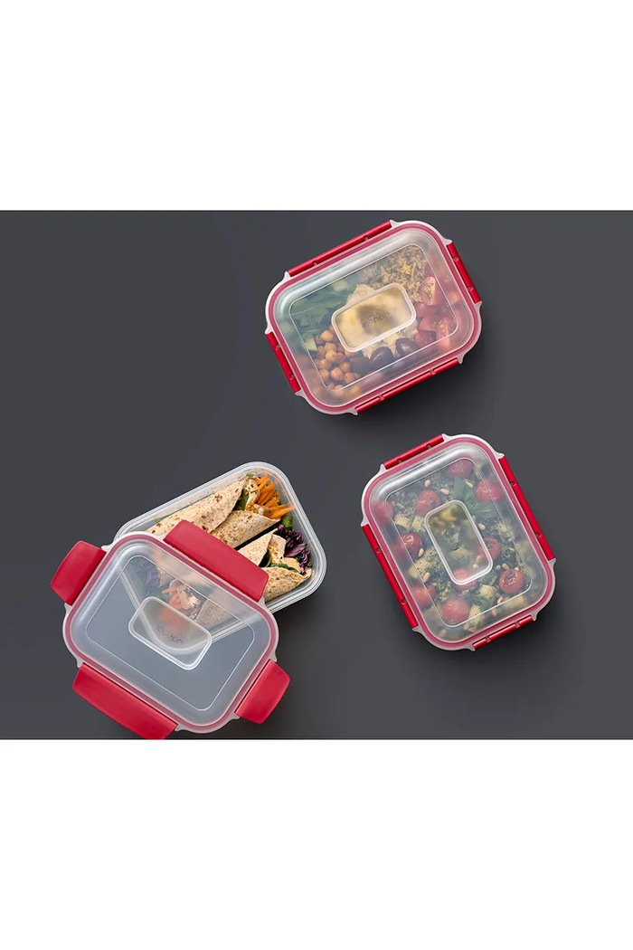 Joseph Joseph set di contenitori per cibo in plastica 1,1 l 1000011 rosso