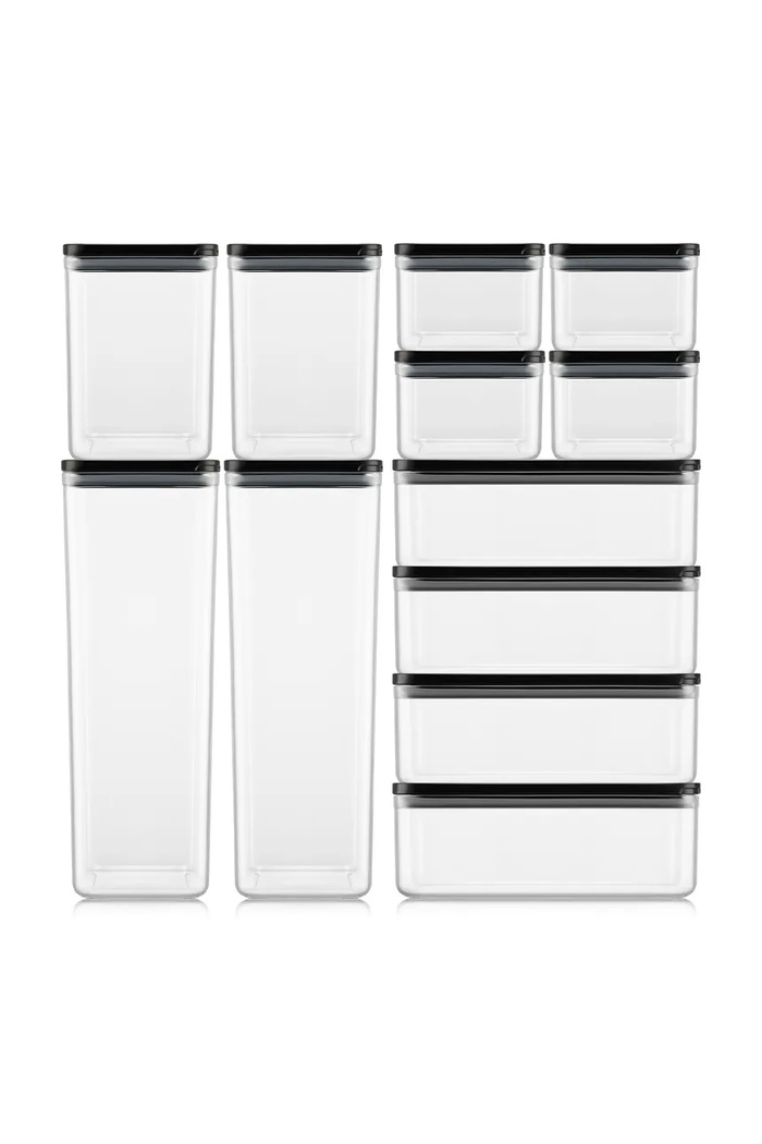 Bodum tartály szett ételekhez műanyagból készült 21,5 x 21,5 x 27,6 cm fekete K12351.01.1