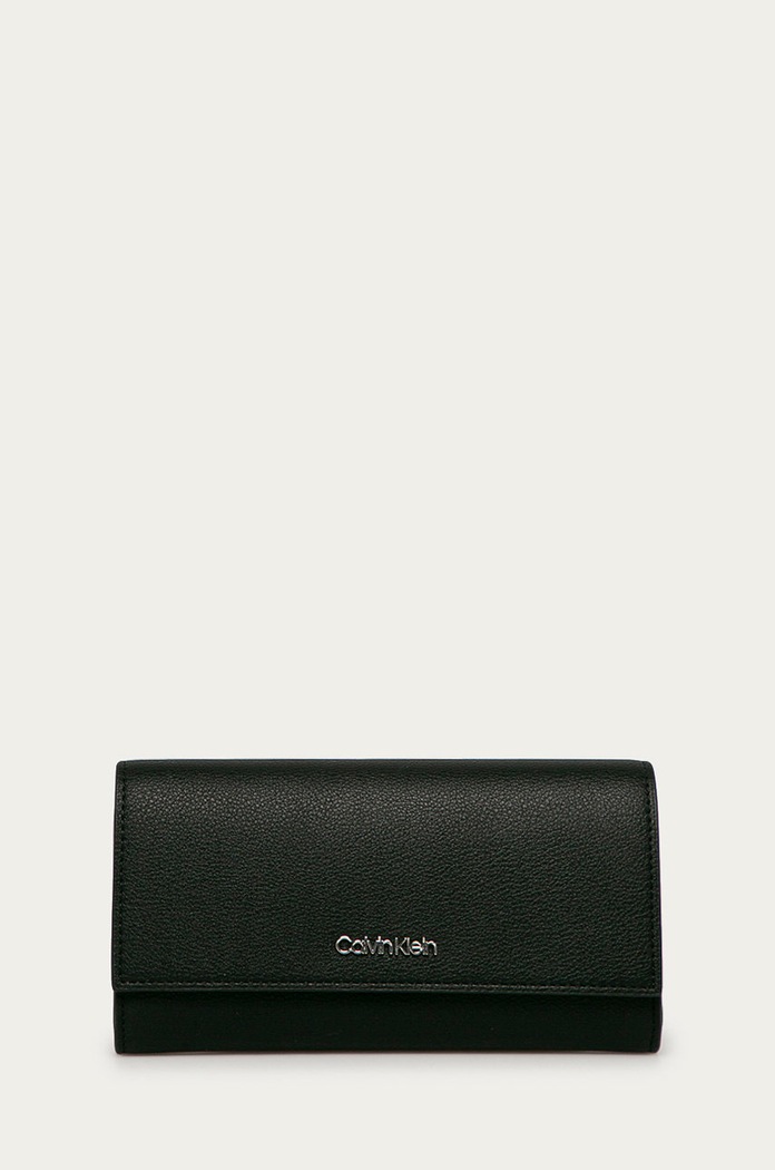Calvin Klein - Portfel imitacja skóry licowej czarny K60K607453.NOS