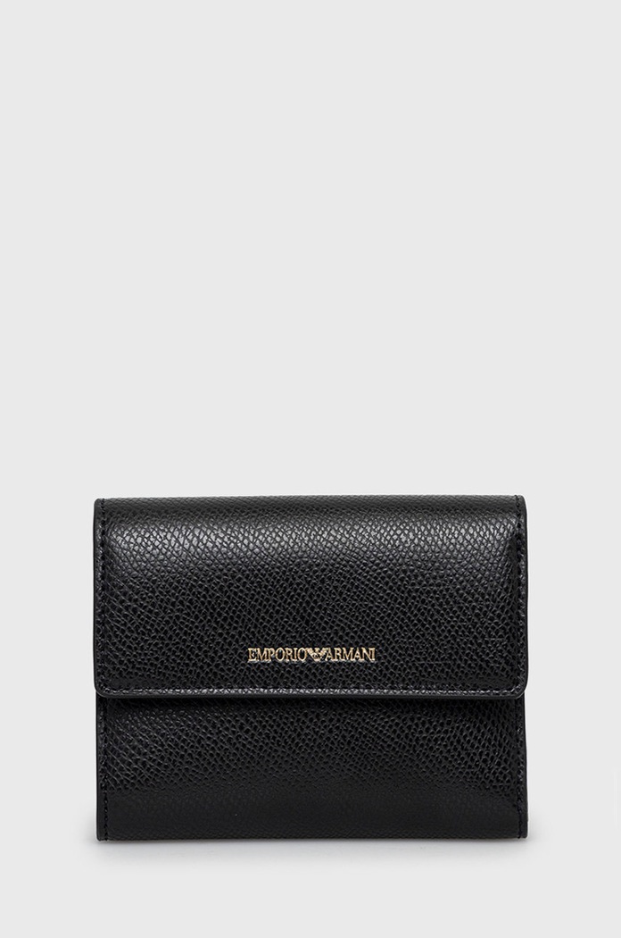 Emporio Armani portfel imitacja skóry licowej czarny Y3H185.YH15A.NOS