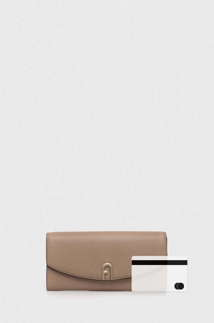 Furla portfel skórzany WP00216.BX0053.1257S beżowy