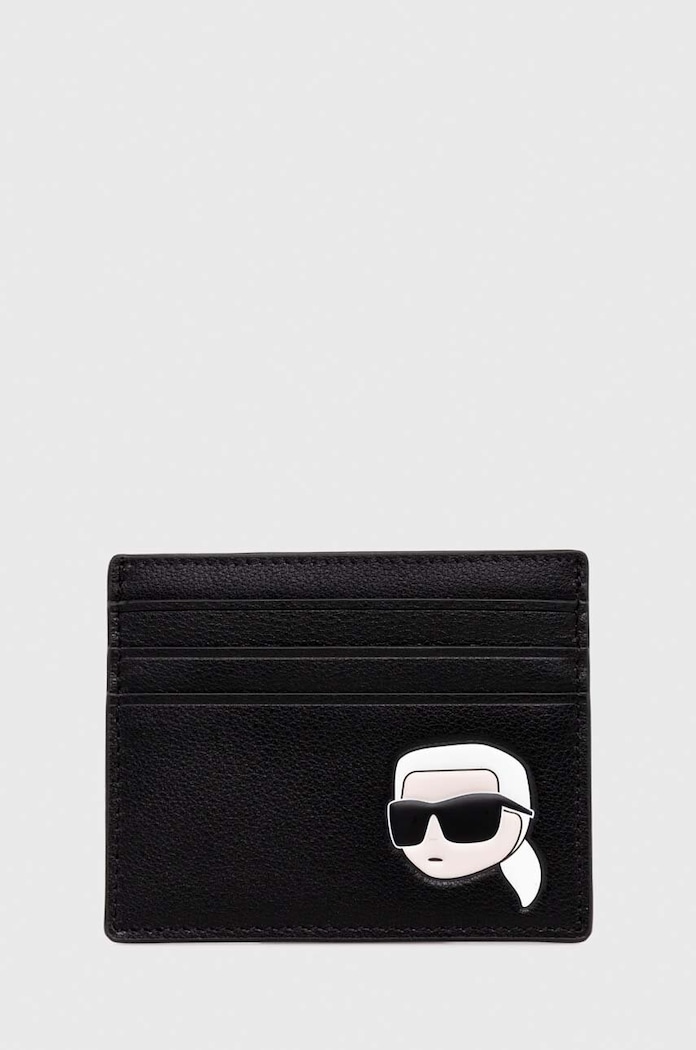 Karl Lagerfeld carcasa din piele piele negru 240W3257