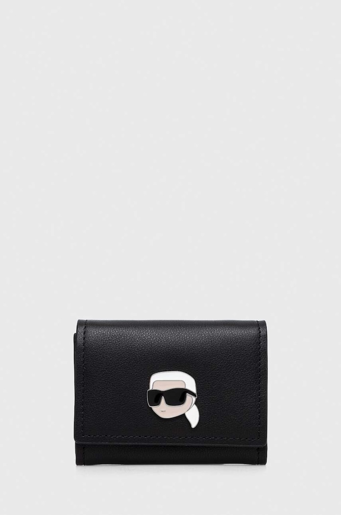 Karl Lagerfeld portofel de piele piele negru 240W3235