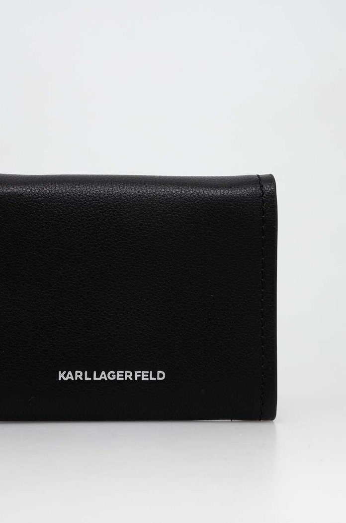 Accesorii Karl Lagerfeld portofel de piele 240W3235 negru