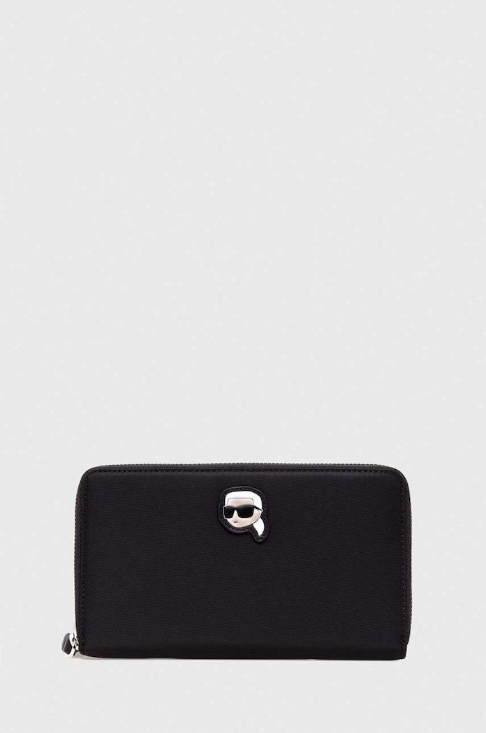 Karl Lagerfeld portfel tekstylny czarny 240W3231