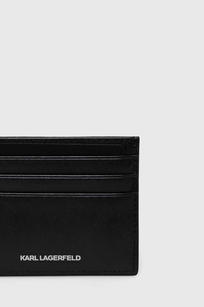 Αξεσουάρ Δερμάτινη θήκη για κάρτες Karl Lagerfeld 241W3204 μαύρο