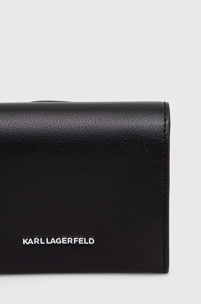 Doplňky Kožená peněženka Karl Lagerfeld 245W3214 černá