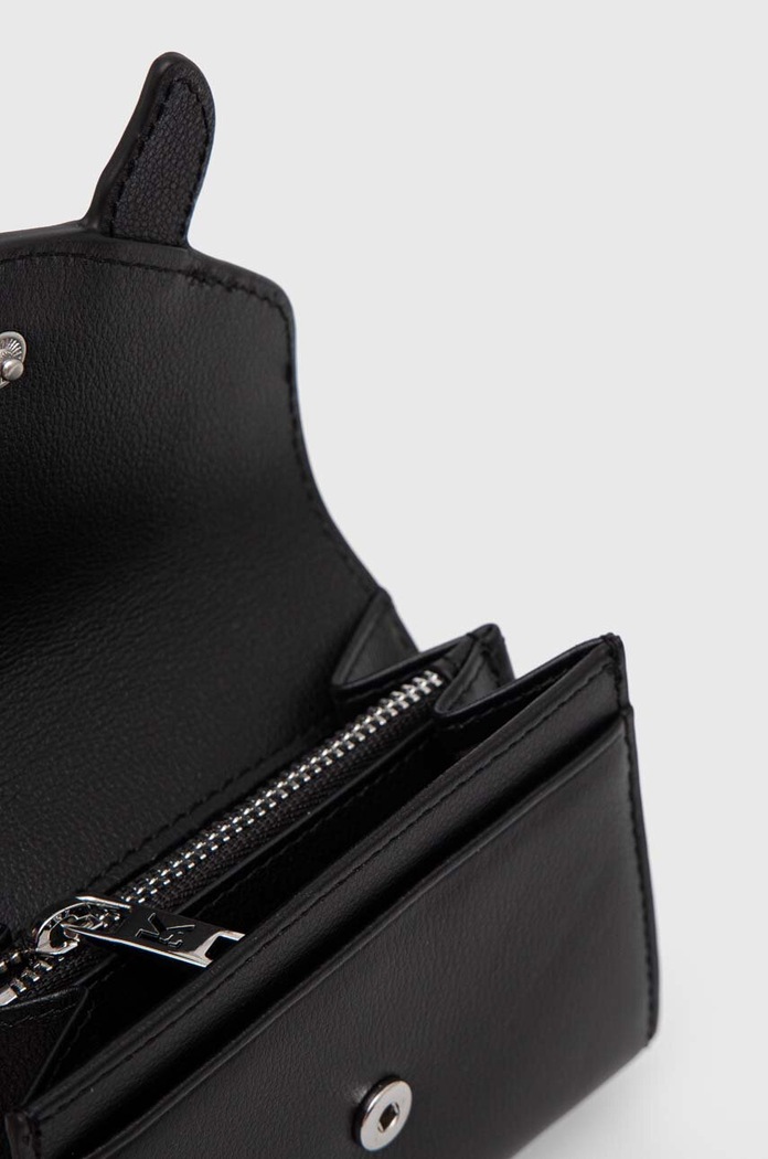Kožená peněženka Karl Lagerfeld černá 245W3214