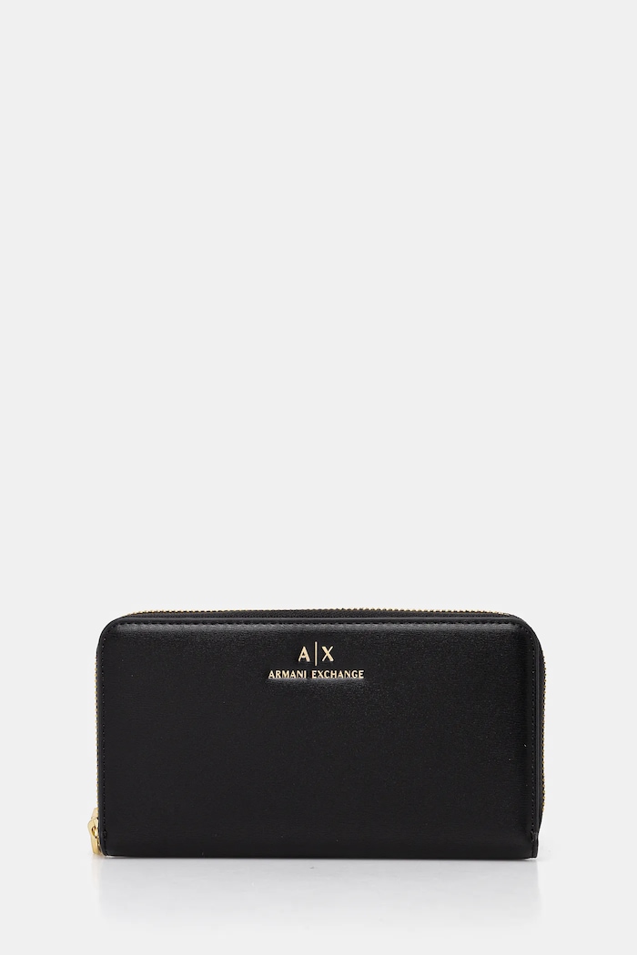 Armani Exchange portafoglio finta pelle fiore nero XW000359.AF12040.NOS