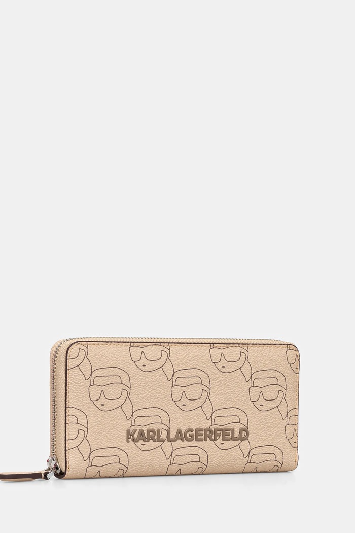 Karl Lagerfeld portofel IKON A1W32044 bej AA00