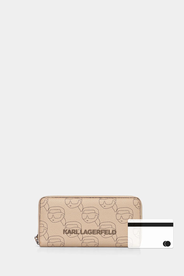 Karl Lagerfeld portofel IKON A1W32044 bej