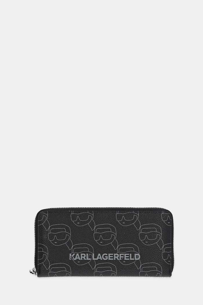 Karl Lagerfeld portofel IKON imitatie de piele negru A1W32044