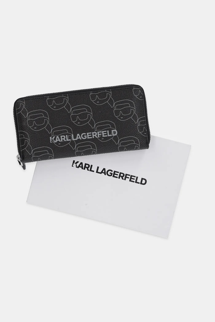 Karl Lagerfeld portofel IKON negru A1W32044