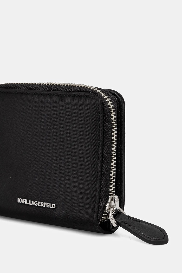 Karl Lagerfeld portofel IKON A1W32078 negru SS25