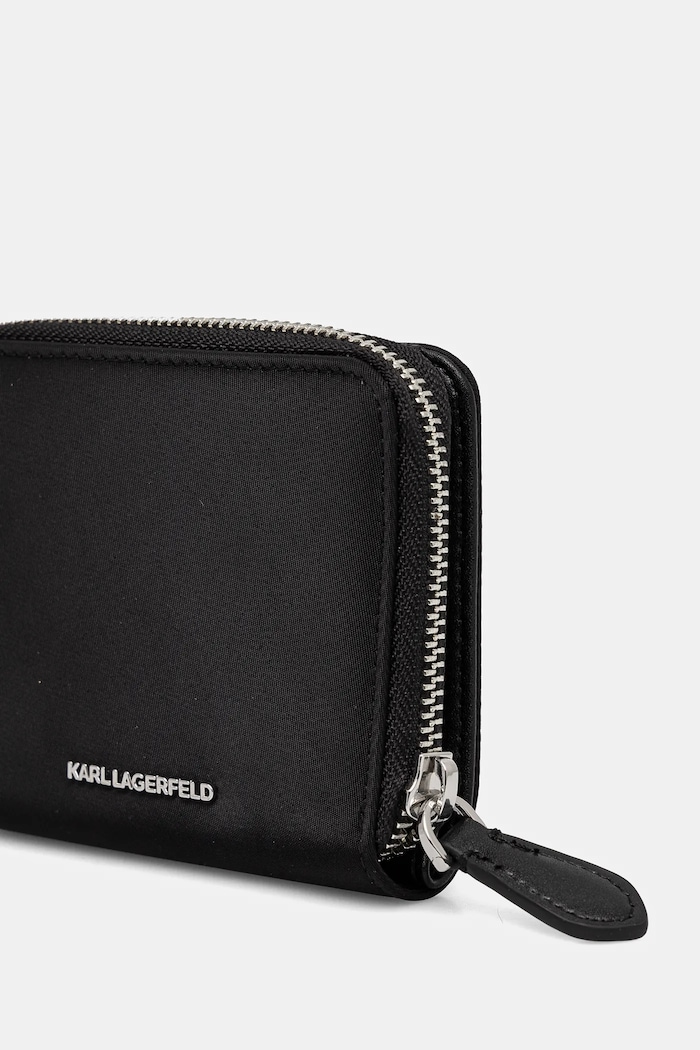 Karl Lagerfeld portofel IKON A1W32078 negru SS25