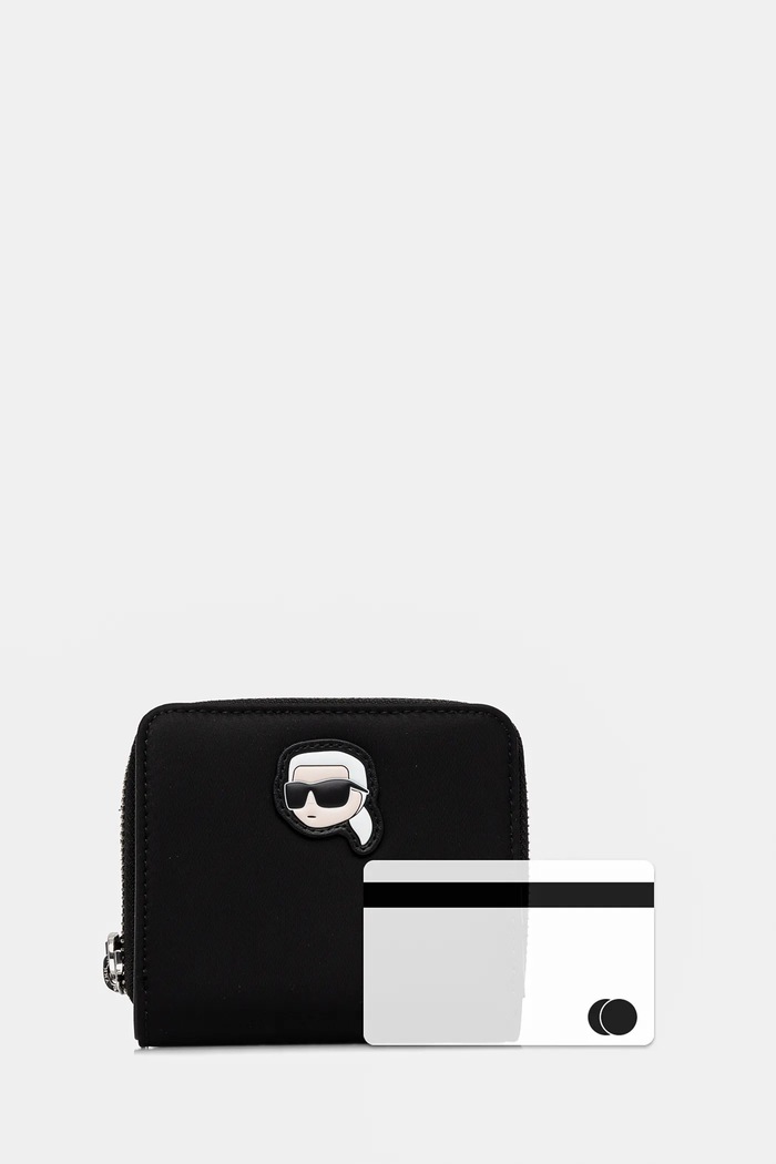 Karl Lagerfeld portofel IKON negru A1W32078