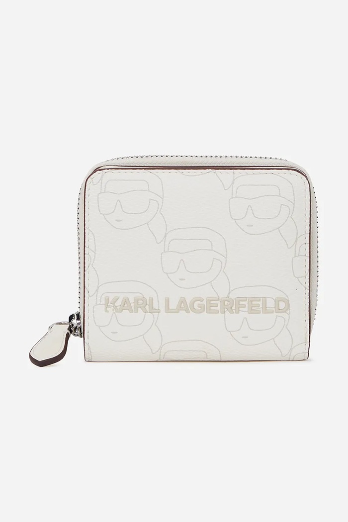 Peněženka Karl Lagerfeld IKON jemný vzor bílá A2W32018