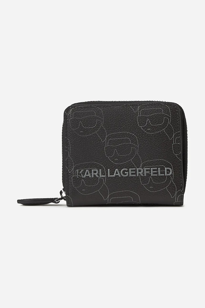 Karl Lagerfeld portofel IKON imitatie de piele negru A2W32018