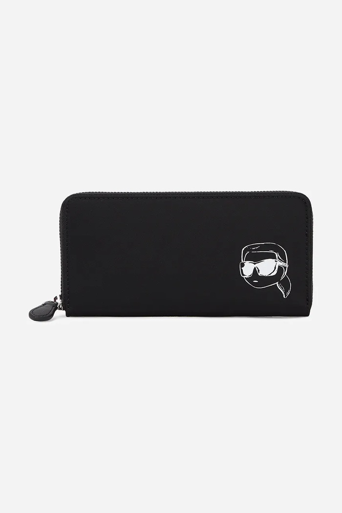 Karl Lagerfeld pénztárca apró mintás fekete A2W32021