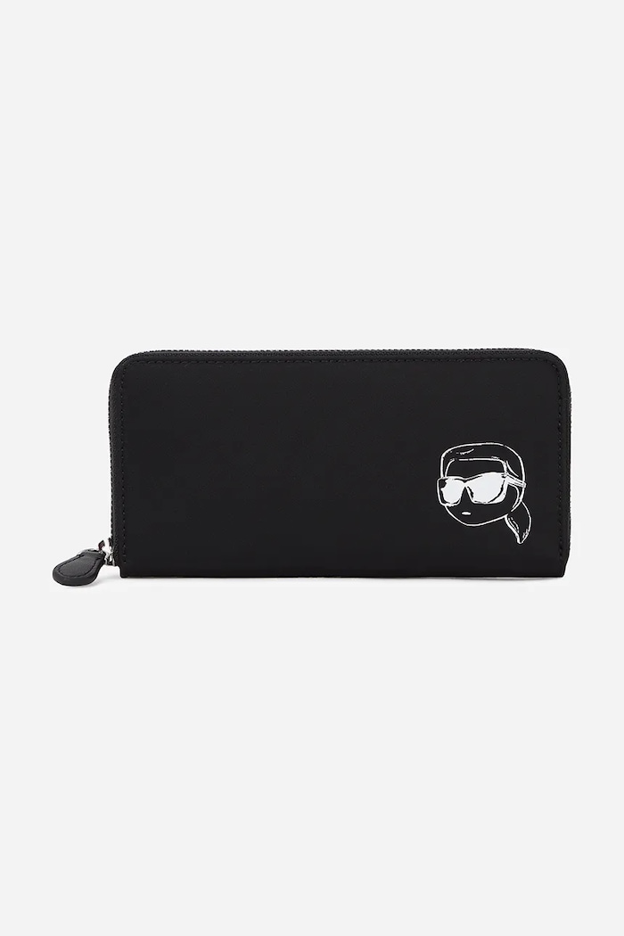Karl Lagerfeld pénztárca apró mintás fekete A2W32021