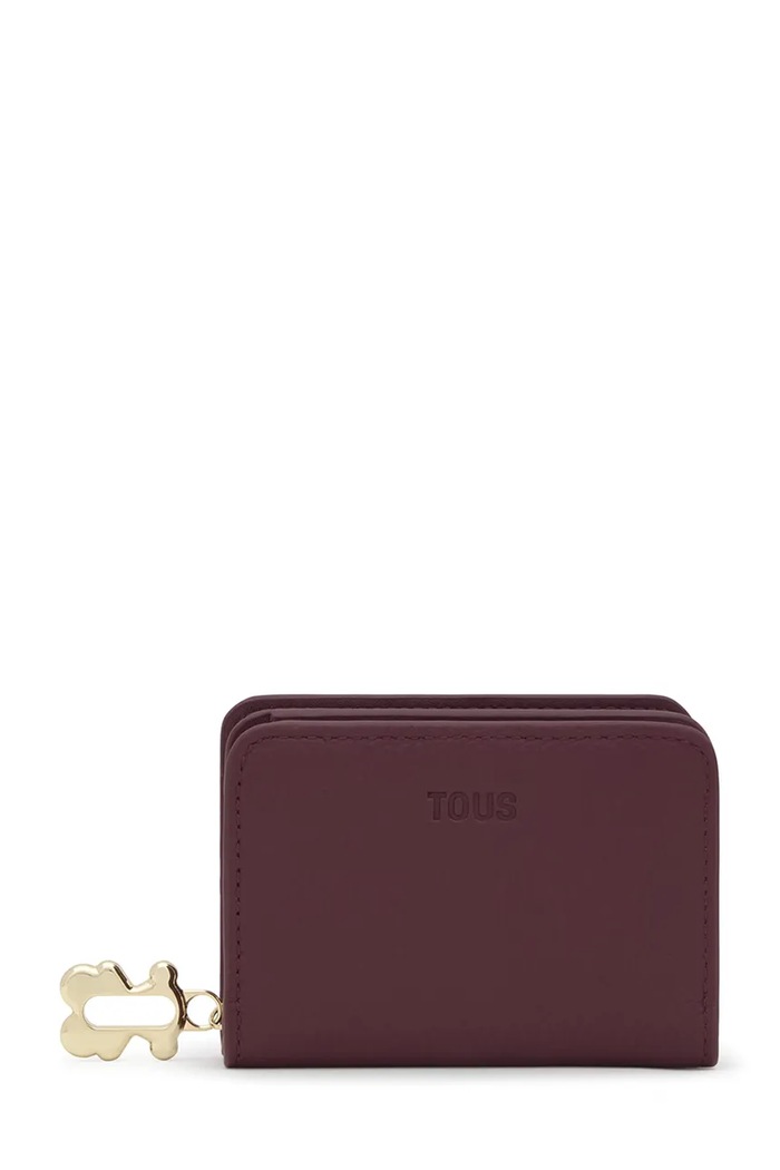 Tous portofel de piele FOLD piele burgundia 2002306021