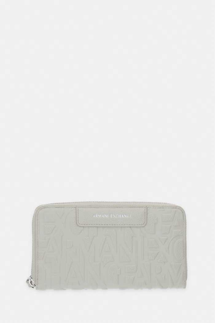 Armani Exchange peňaženka dámska z imitácie kože béžová XW001606.AF15774.NOS