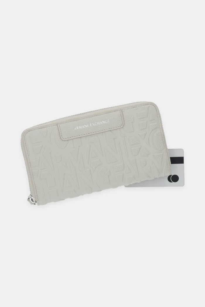 Armani Exchange peňaženka dámska z imitácie kože béžová XW001606.AF15774.NOS