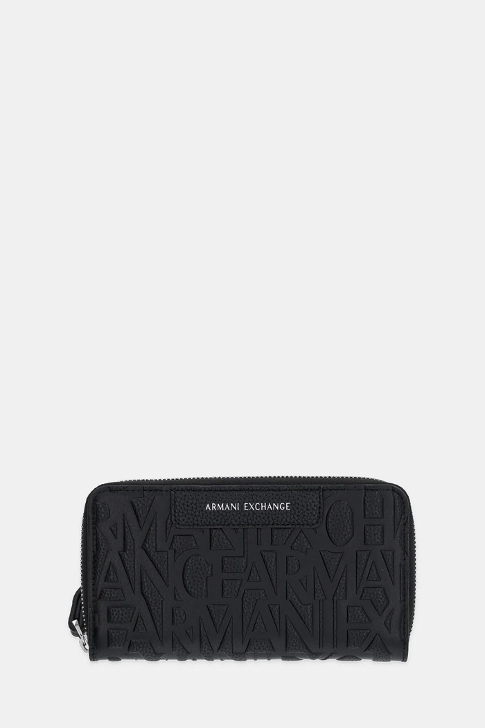 Armani Exchange portofel pentru femei cu imitație de piele imitatie de piele negru XW001606.AF15774.NOS
