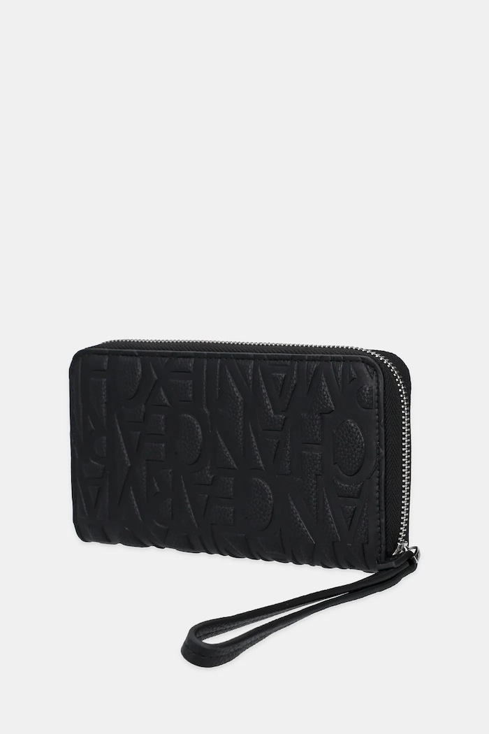 Armani Exchange portofel pentru femei cu imitație de piele XW001606.AF15774.NOS negru AA00