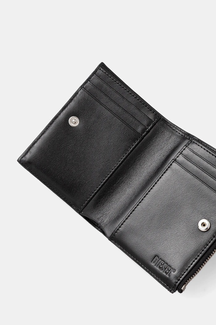 Akcesoria Diesel portfel bawełniany 1DR 1DR BI-FOLD ZIP II X09888.P1730 niebieski