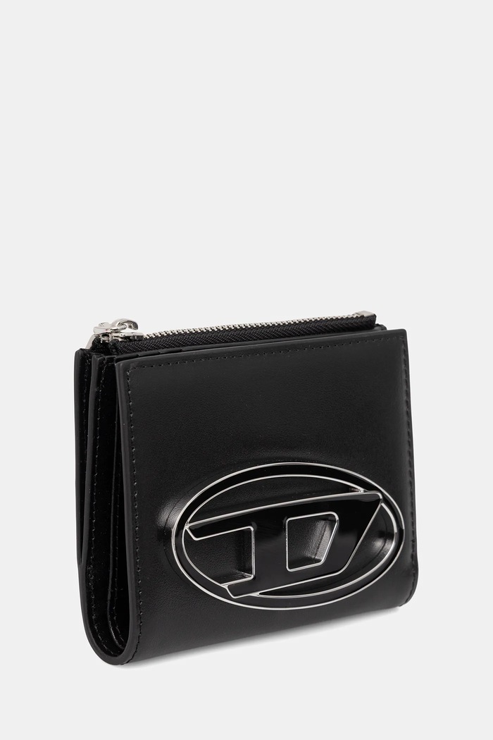 Diesel portofel de piele 1DR 1DR BI-FOLD ZIP II X09888.PR818 negru AA00