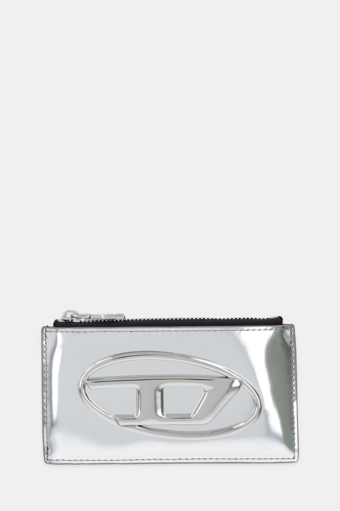 Diesel portfel skórzany 1DR 1DR CARD HOLDER III skóra licowa srebrny X10270.PS202