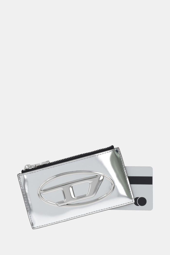 Akcesoria Diesel portfel skórzany 1DR 1DR CARD HOLDER III X10270.PS202 srebrny