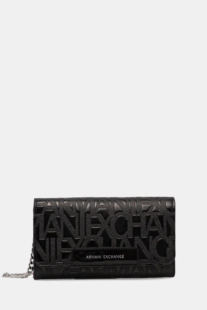Peňaženka Armani Exchange jednofarebný čierna XW000358.AF17290