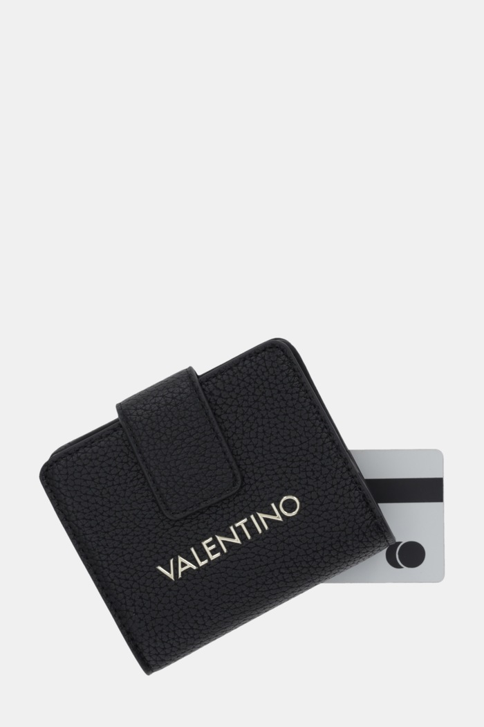 Valentino Bags portofel pentru femei cu imitație de piele ALEXIA negru VPS5A8215