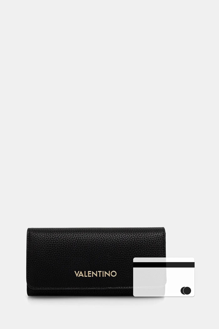 Denarnica ženska iz umetnega usnja Valentino Bags črna VPS5A8113