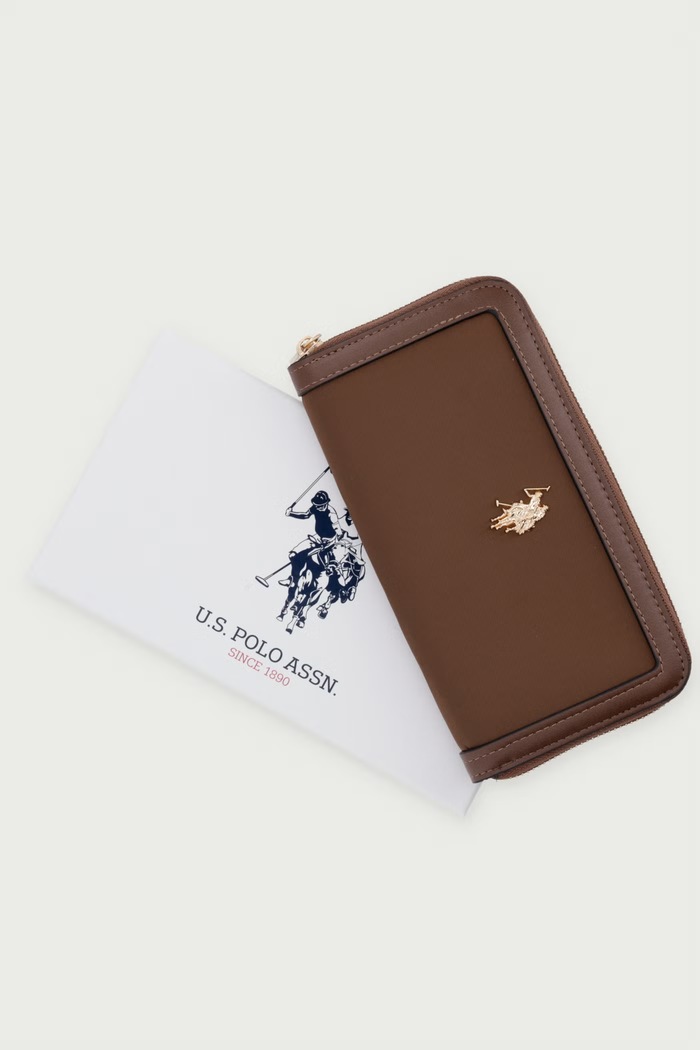 Portfel damski Houston U.S. Polo Assn. brązowy WEUHU6384WZC