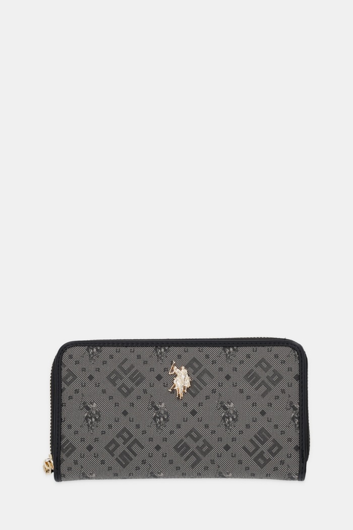 U.S. Polo Assn. portofel pentru femei cu imitație de piele New Hampton sintetic gri WIUN26225WVP