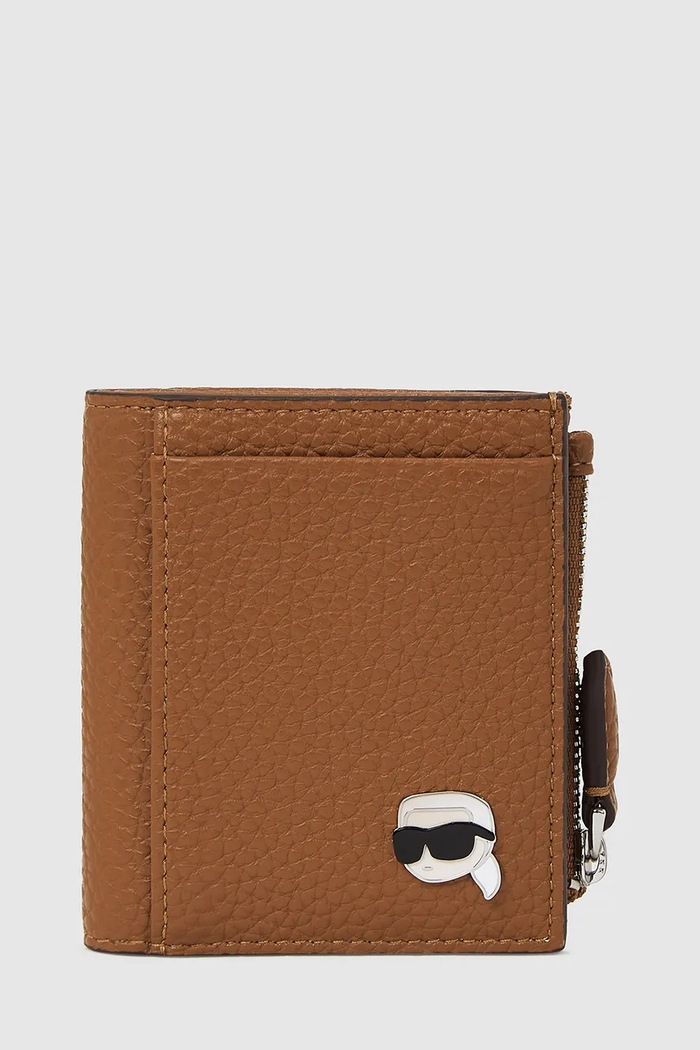 Peňaženka Karl Lagerfeld IKON imitácia kože hnedá A4W32005