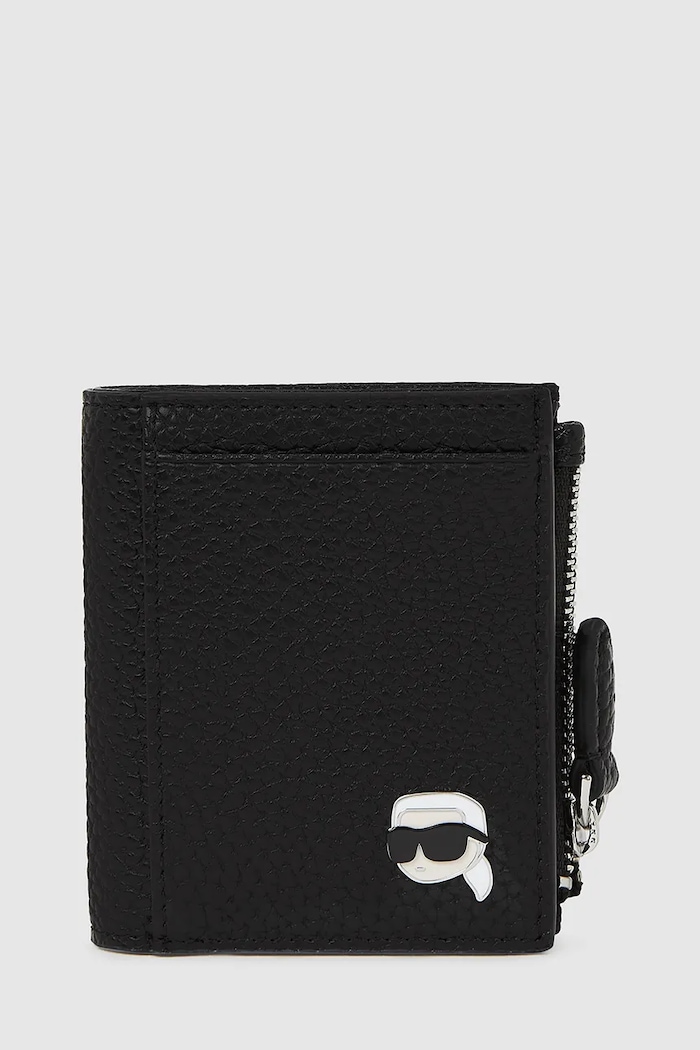 Karl Lagerfeld portofel IKON imitatie de piele negru A4W32005