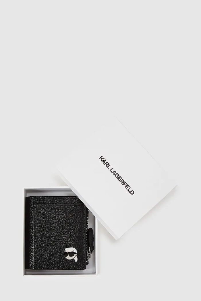 Karl Lagerfeld portofel IKON negru A4W32005