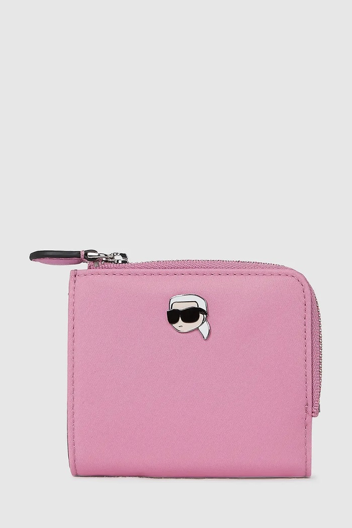 Karl Lagerfeld portofel IKON textil roz A4W32012